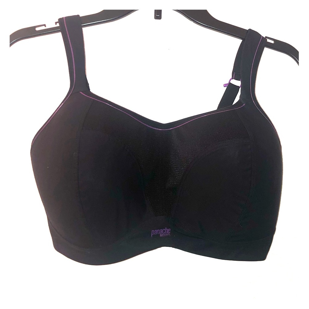 Panache Wireless Sports Bra 34G 🖤💜